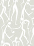 Joyful Dancers fabric in lichen grey color - pattern number ZM2835 - by York in the Artisan Studio collection