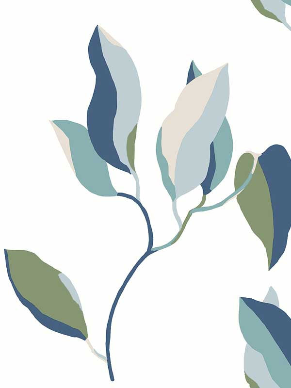 Brushwork Branches wallpaper in alpine &amp; cobalt color - pattern number ZM2871 - by York in the Artisan Studio collection