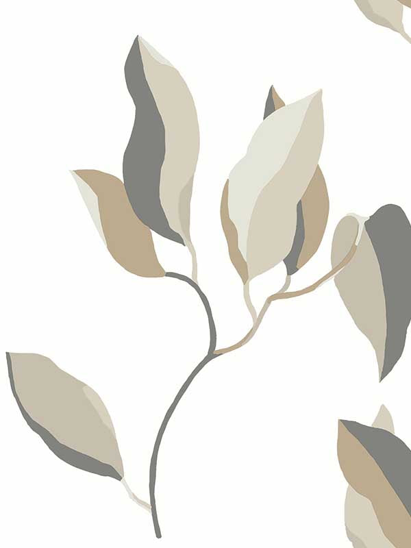 Brushwork Branches wallpaper in neutral &amp; gold color - pattern number ZM2876 - by York in the Artisan Studio collection