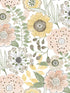 Artistic Bouquet wallpaper in coral & lemon color - pattern number ZM2895 - by York in the Artisan Studio collection