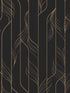 Elemental Thread wallpaper in black & gold color - pattern number DF3305 - by Candice Olson in the Decadence Second Edition collection
