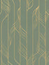 Elemental Thread wallpaper in green & gold color - pattern number DF3306 - by Candice Olson in the Decadence Second Edition collection