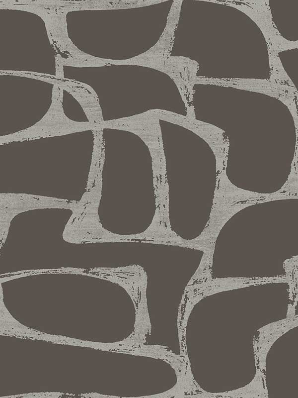 Craftsman Geometric wallpaper in mocha color - pattern number DF3355 - by Candice Olson in the Decadence Second Edition collection