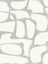 Craftsman Geometric wallpaper in white & silver color - pattern number DF3356 - by Candice Olson in the Decadence Second Edition collection