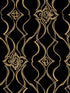 Pirouette wallpaper in black & gold color - pattern number DF3371 - by Candice Olson in the Decadence Second Edition collection