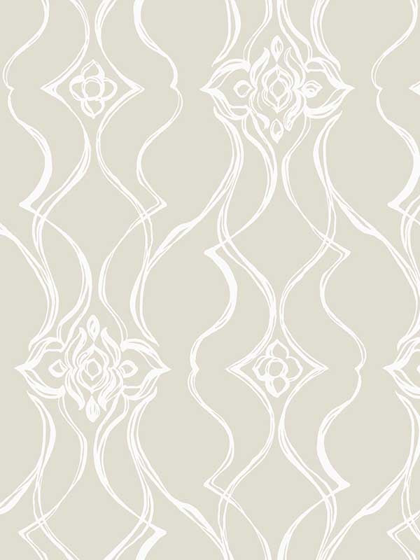 Pirouette wallpaper in beige color - pattern number DF3375 - by Candice Olson in the Decadence Second Edition collection
