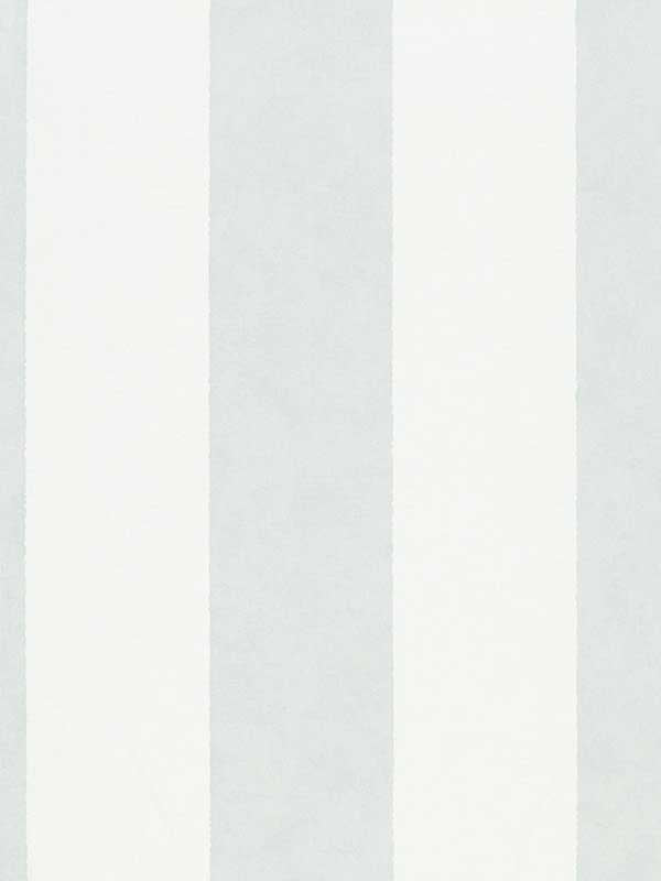 Thick Stripe wallpaper in white green color - pattern number 34410 - by Galerie in the Flora collection