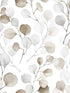Eucalyptus fabric in weiss brown color - pattern number 47423 - by Galerie in the Flora collection
