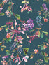Summer Bouquet wallpaper in grey blue green color - pattern number 47454 - by Galerie in the Flora collection