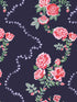 Rose Flutter fabric in navy color - pattern number 131423 - by Graham and Brown in the Cath Kidston SS25 collection