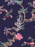 Birds and Berries fabric in navy color - pattern number 131427 - by Graham and Brown in the Cath Kidston SS25 collection