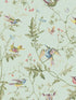 Hummingbirds fabric in blue multi colour color - pattern number 100/14069.CS.0 - by Cole and Son in the Selection of Hummingbirds collection