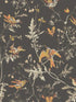 Hummingbirds fabric in charcoal ginger color - pattern number 112/4017.CS.0 - by Cole and Son in the Selection of Hummingbirds collection