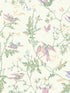 Hummingbirds fabric in blush sage color - pattern number 124/1001.CS.0 - by Cole and Son in the Selection of Hummingbirds collection