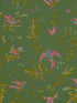 Hummingbirds fabric in sage pink color - pattern number 124/1005.CS.0 - by Cole and Son in the Selection of Hummingbirds collection