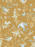 Hummingbirds fabric in grey gold color - pattern number 124/1006.CS.0 - by Cole and Son in the Selection of Hummingbirds collection