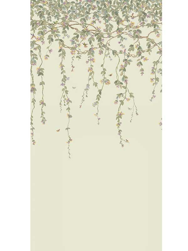 Hummingbirds Flora fabric in multi color - pattern number 124/2013.CS.0 - by Cole and Son in the Selection of Hummingbirds collection