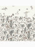 Cloud Forest fabric in ivory color - pattern number W0200/01.CAC.0 - by Clarke and Clarke in the Mythica Wallcoverings collection