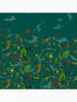 Cloud Forest fabric in teal color - pattern number W0200/02.CAC.0 - by Clarke and Clarke in the Mythica Wallcoverings collection