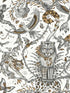 Bosque Dreams fabric in bronze color - pattern number W0213/01.CAC.0 - by Clarke and Clarke in the Mythica Wallcoverings collection