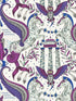 Odyssey Mythos fabric in violet color - pattern number W0215/03.CAC.0 - by Clarke and Clarke in the Mythica Wallcoverings collection