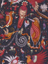 Quetzal fabric in violet color - pattern number W0217/04.CAC.0 - by Clarke and Clarke in the Mythica Wallcoverings collection