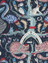 Wonder World wallpaper in berry color - pattern number W0219/01.CAC.0 - by Clarke and Clarke in the Mythica Wallcoverings collection