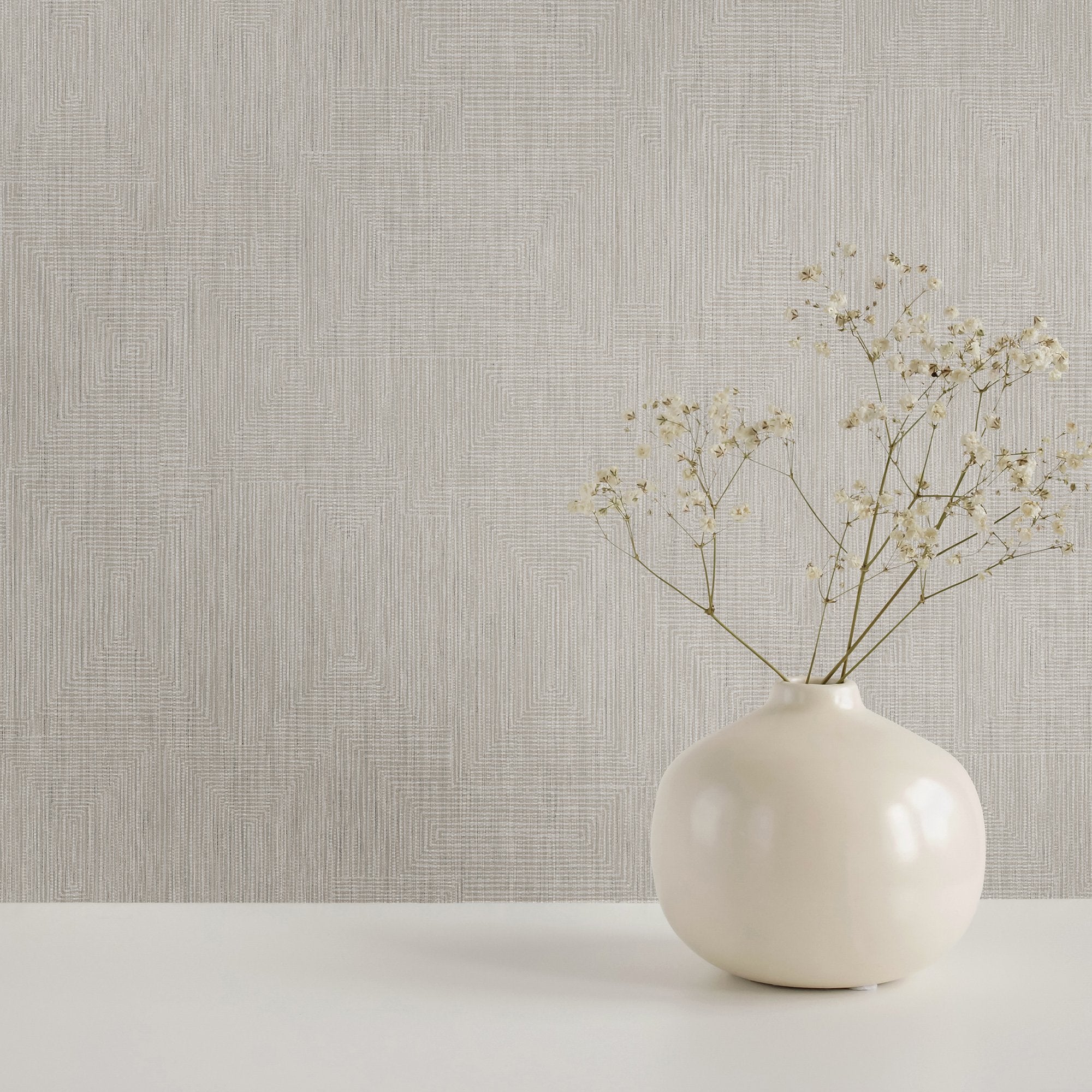 Plain Texture Wallpaper in Beige color - pattern number 27611 - by Galerie in the Cerra collection