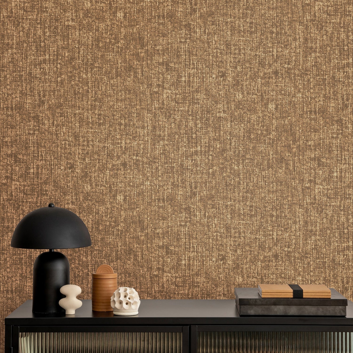 Geometric Wallpaper in Gold color - pattern number 27616 - by Galerie in the Cerra collection