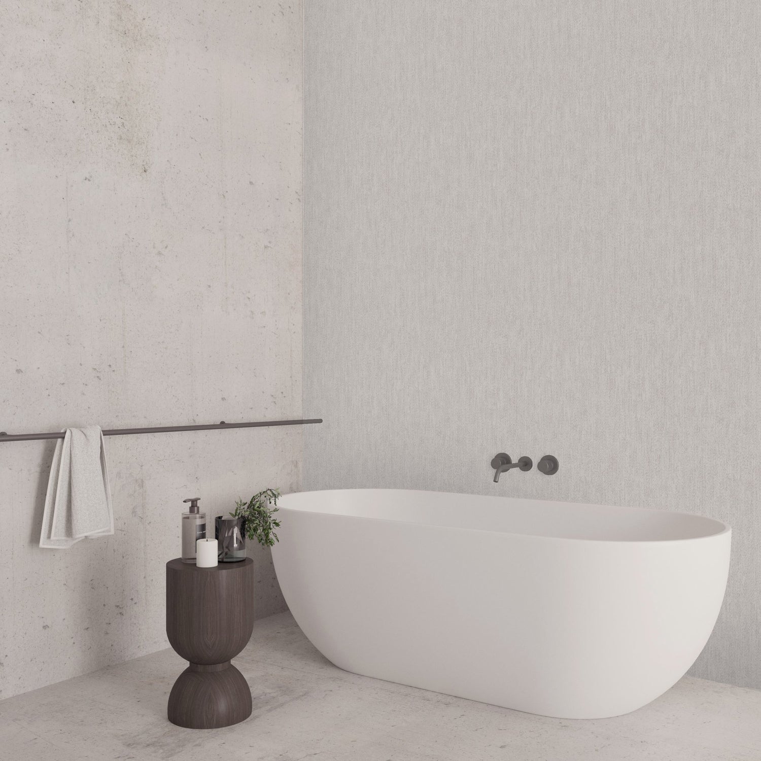 Plain Texture Wallpaper in Silver Grey color - pattern number 27625 - by Galerie in the Cerra collection
