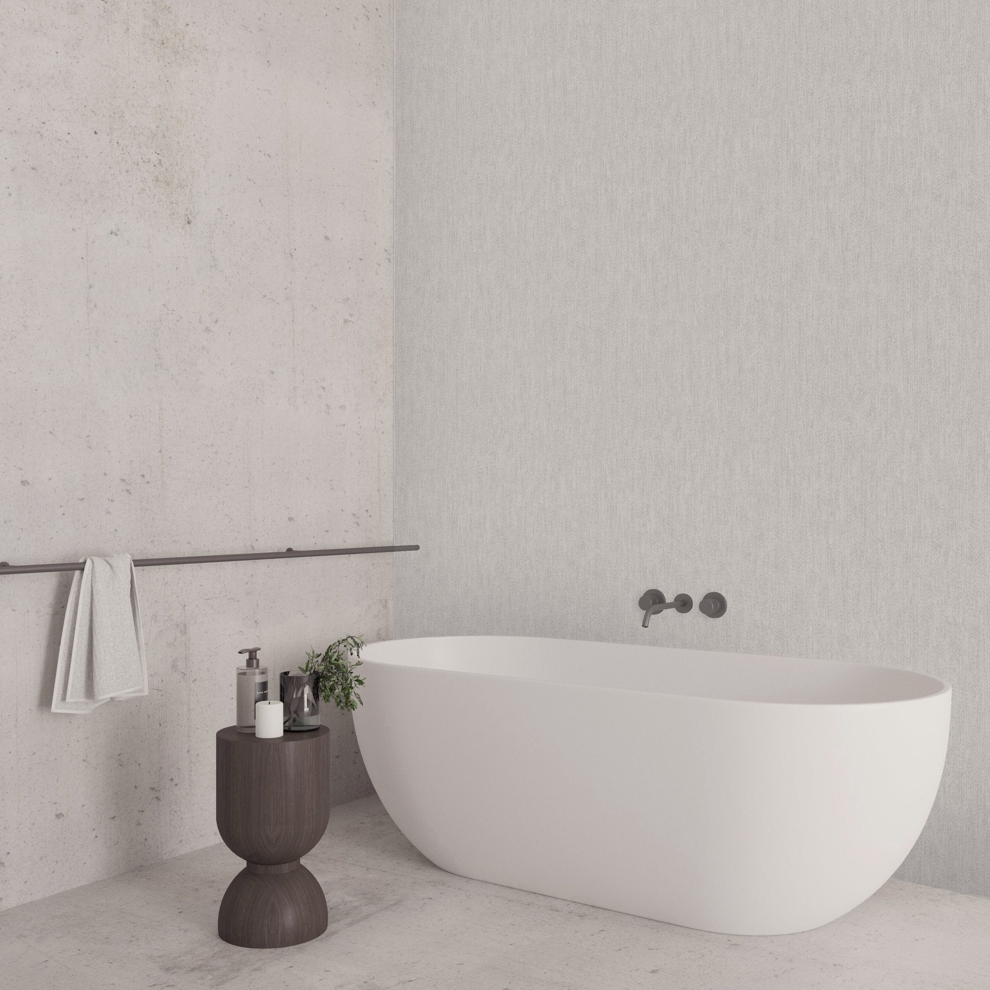 Plain Texture Wallpaper in Silver Grey color - pattern number 27625 - by Galerie in the Cerra collection