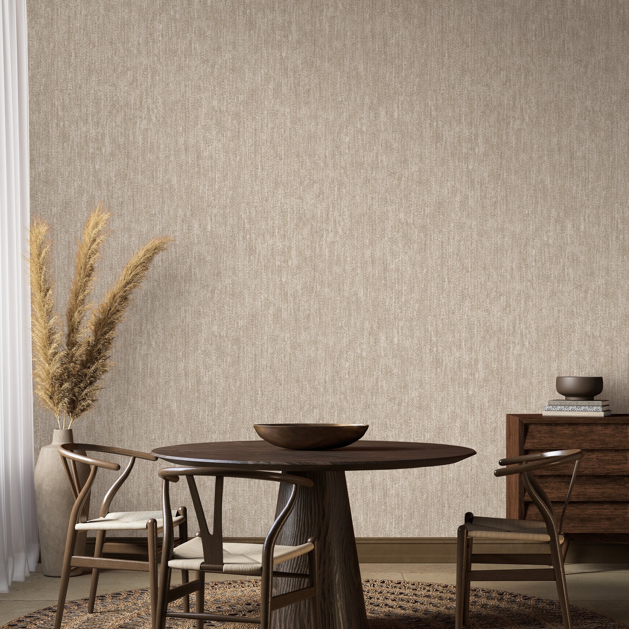 Plain Texture Wallpaper in Beige color - pattern number 27627 - by Galerie in the Cerra collection