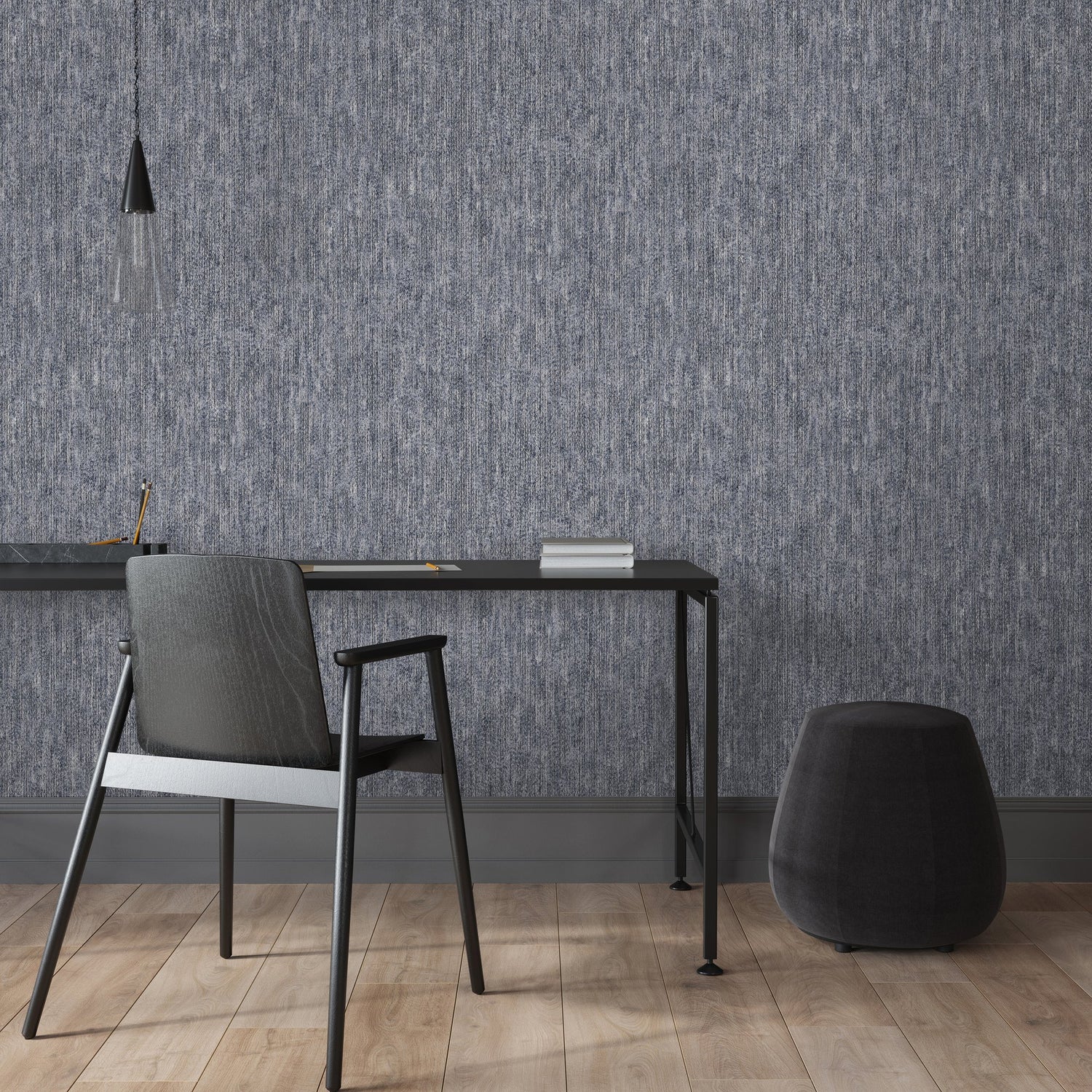 Plain Texture Wallpaper in Blue color - pattern number 27628 - by Galerie in the Cerra collection