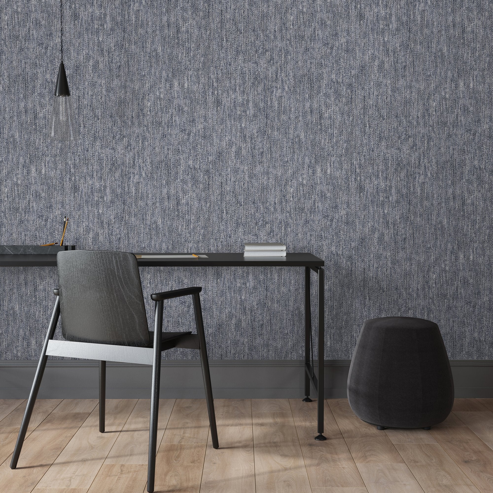Plain Texture Wallpaper in Blue color - pattern number 27628 - by Galerie in the Cerra collection