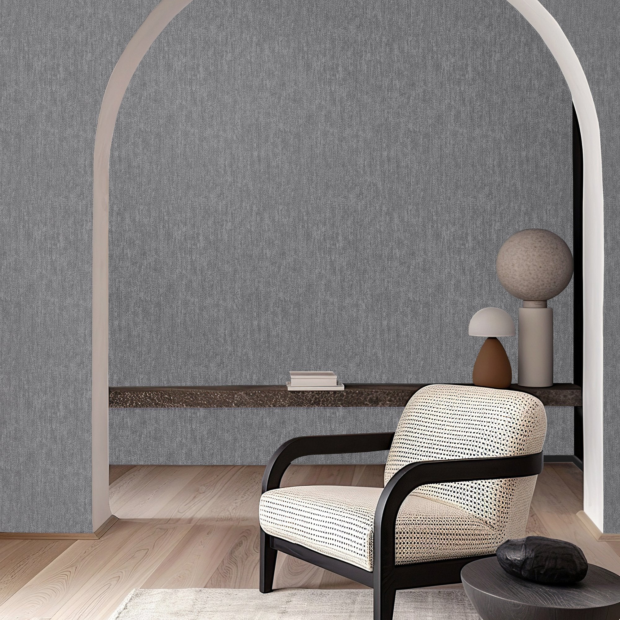 Plain Texture Wallpaper in Blue color - pattern number 27631 - by Galerie in the Cerra collection