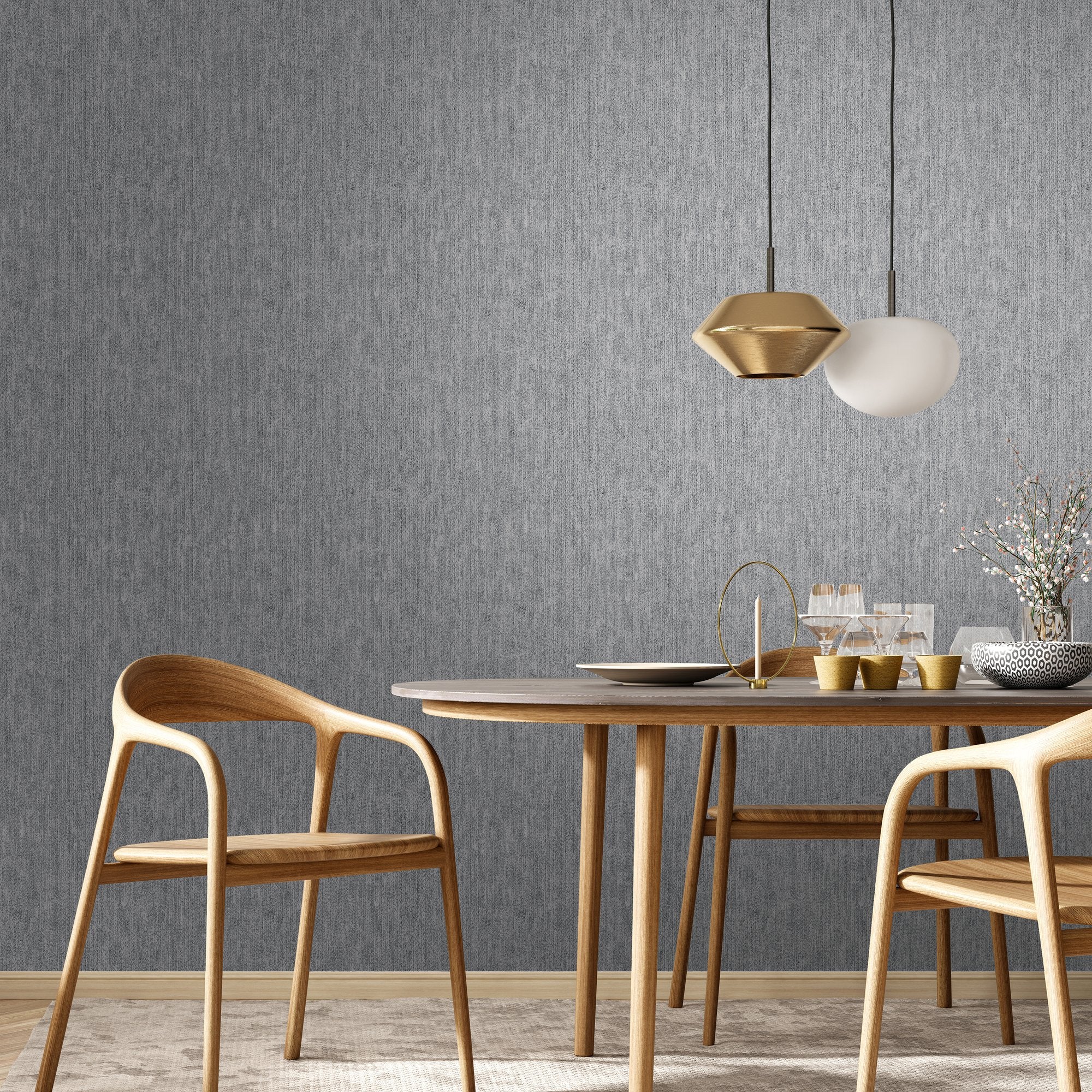 Plain Texture Wallpaper in Blue color - pattern number 27632 - by Galerie in the Cerra collection