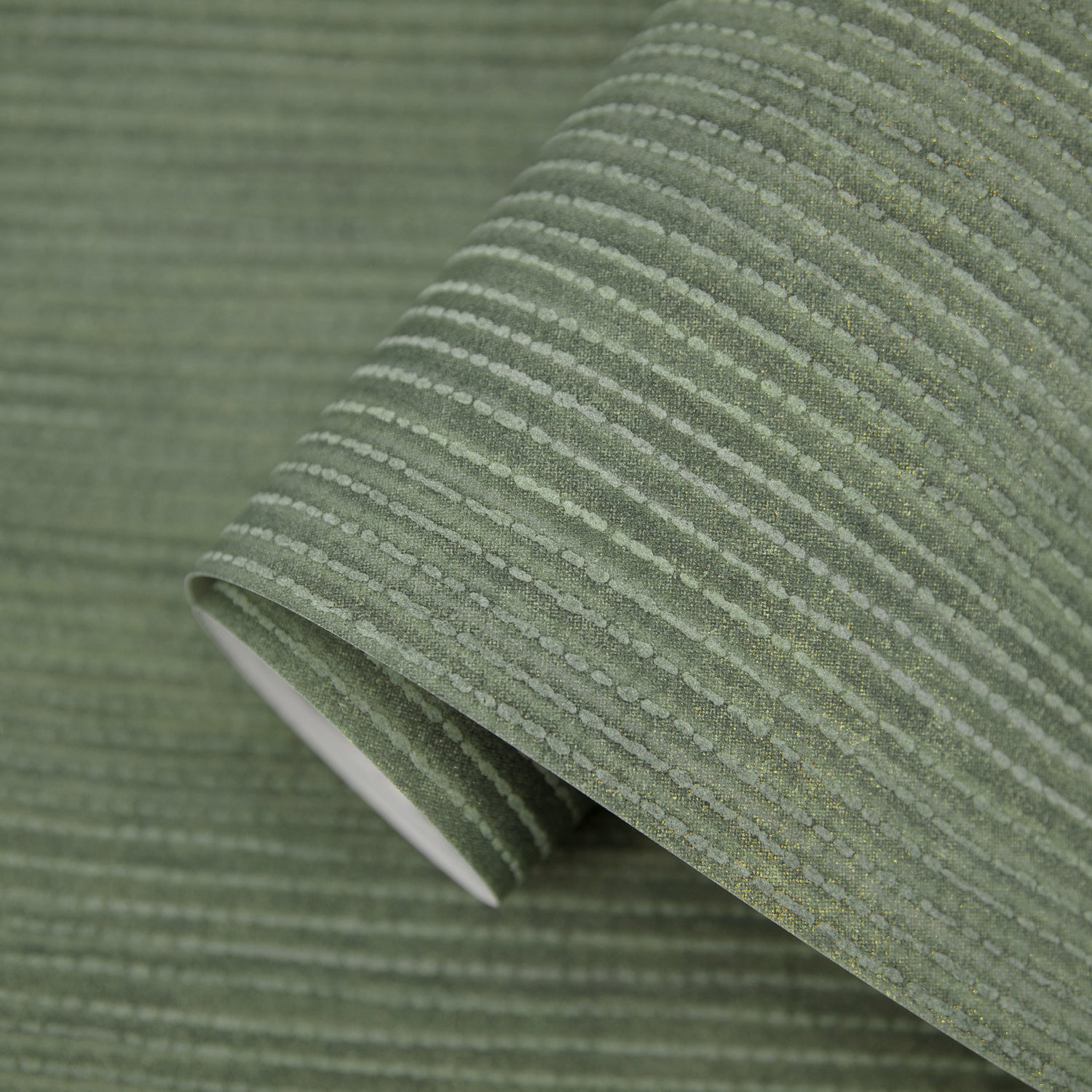 Stripe Wallpaper in Green color - pattern number 27644 - by Galerie in the Cerra collection