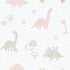 Dino Wallpaper in Pink color - pattern number 283-1 - by Galerie in the Bambino collection