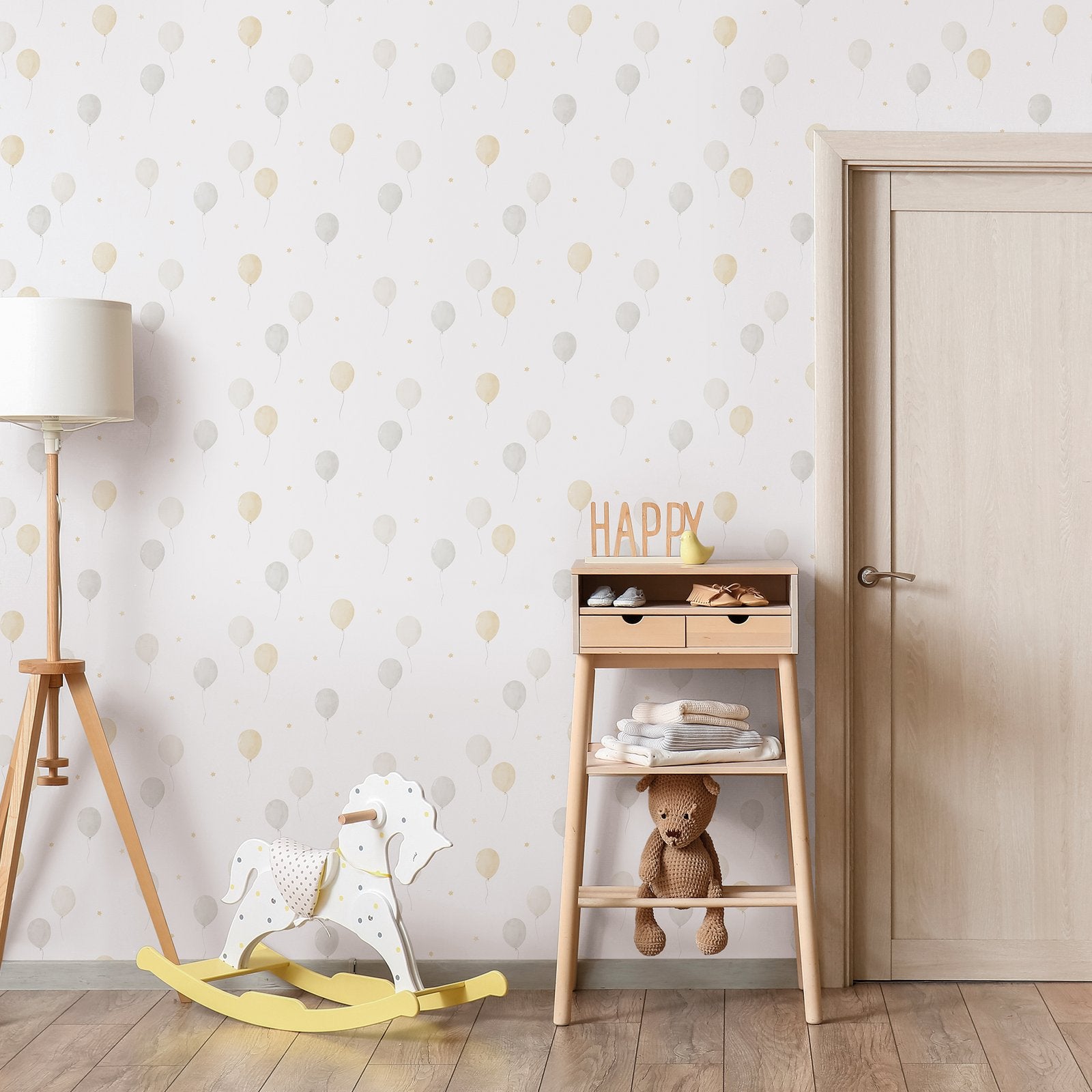 Air Wallpaper in Beige color - pattern number 287-3 - by Galerie in the Bambino collection