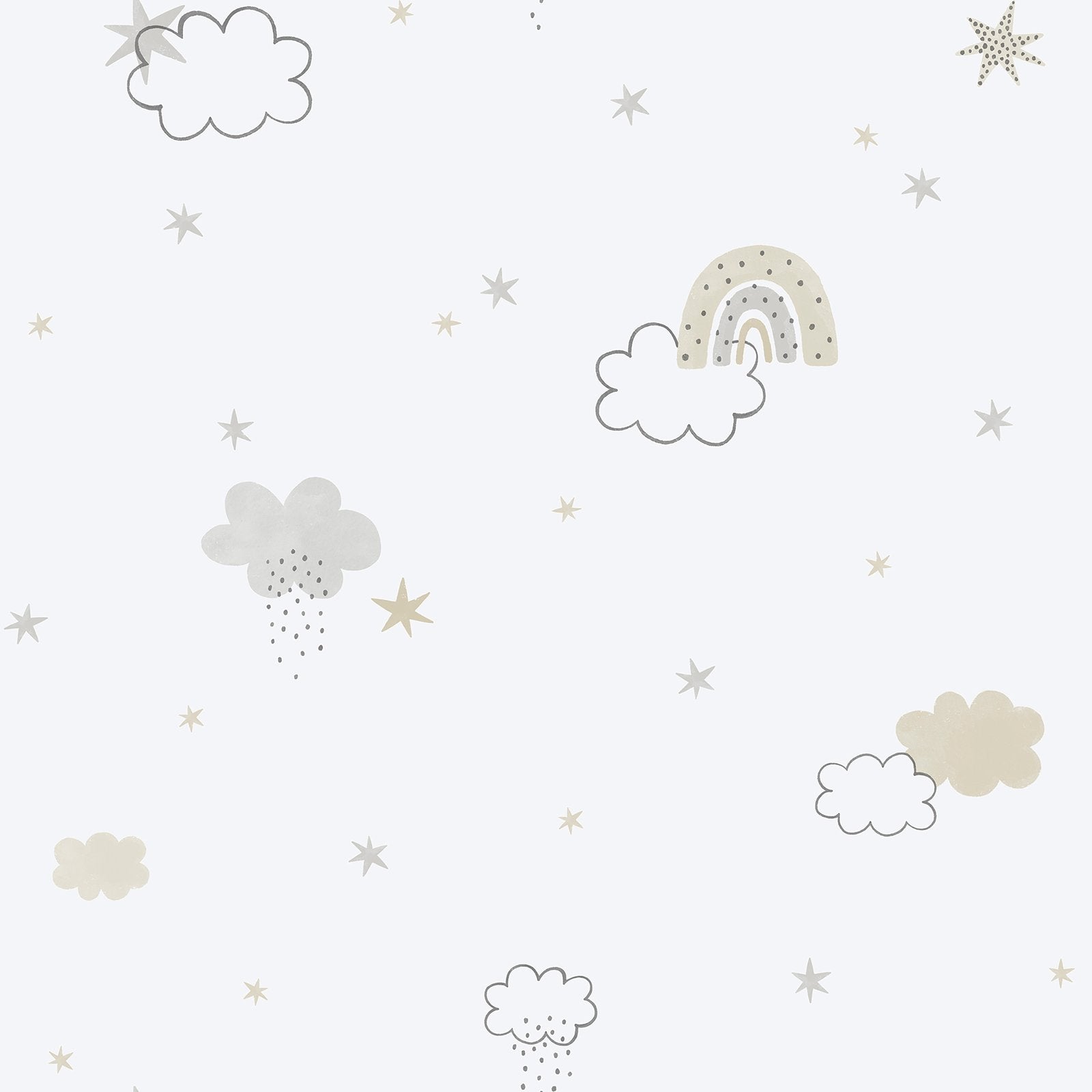 Rainbow Wallpaper in Beige color - pattern number 288-3 - by Galerie in the Bambino collection