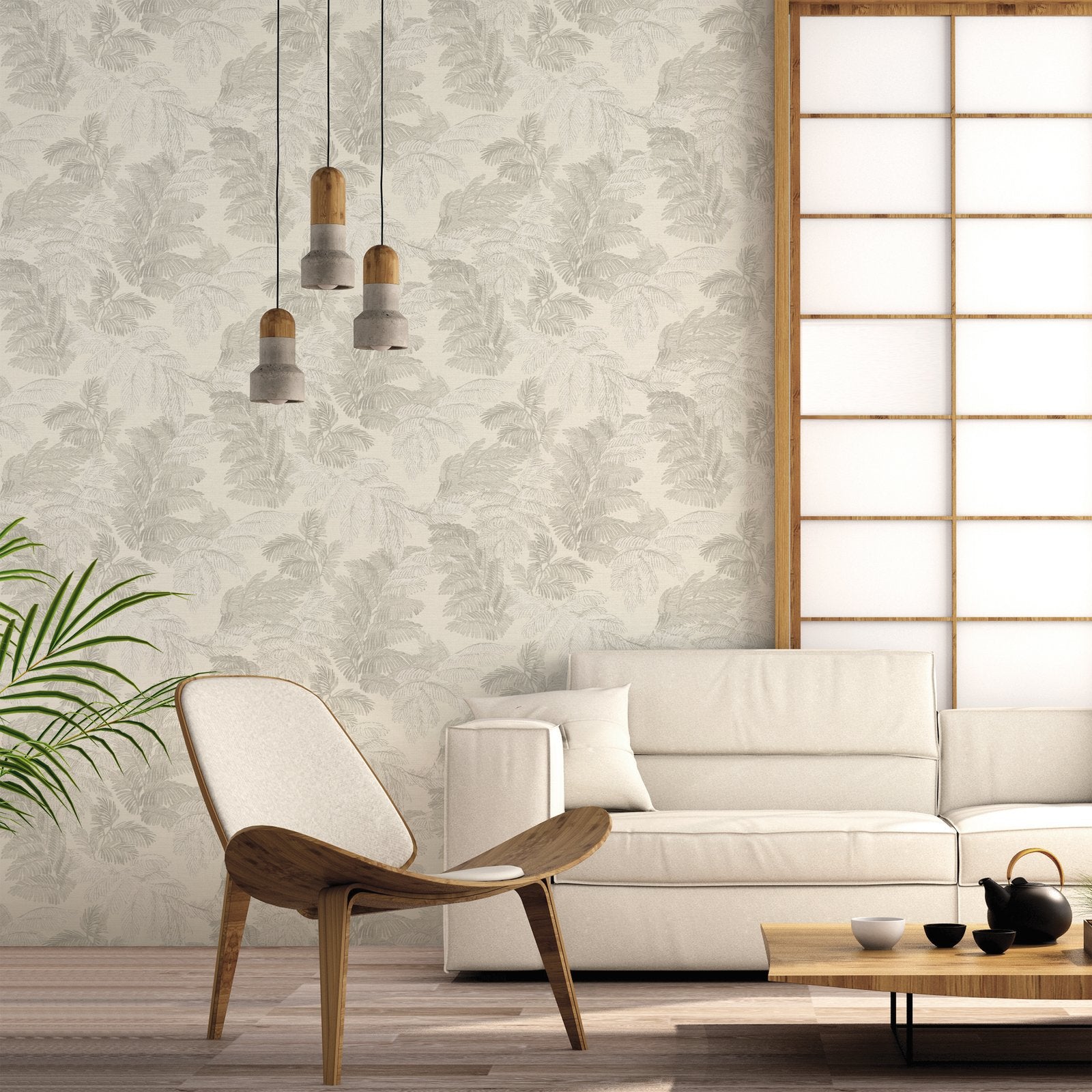 PALMA THEMA wallpaper in beige color - pattern number 28811 - by Galerie in the Italian Style collection