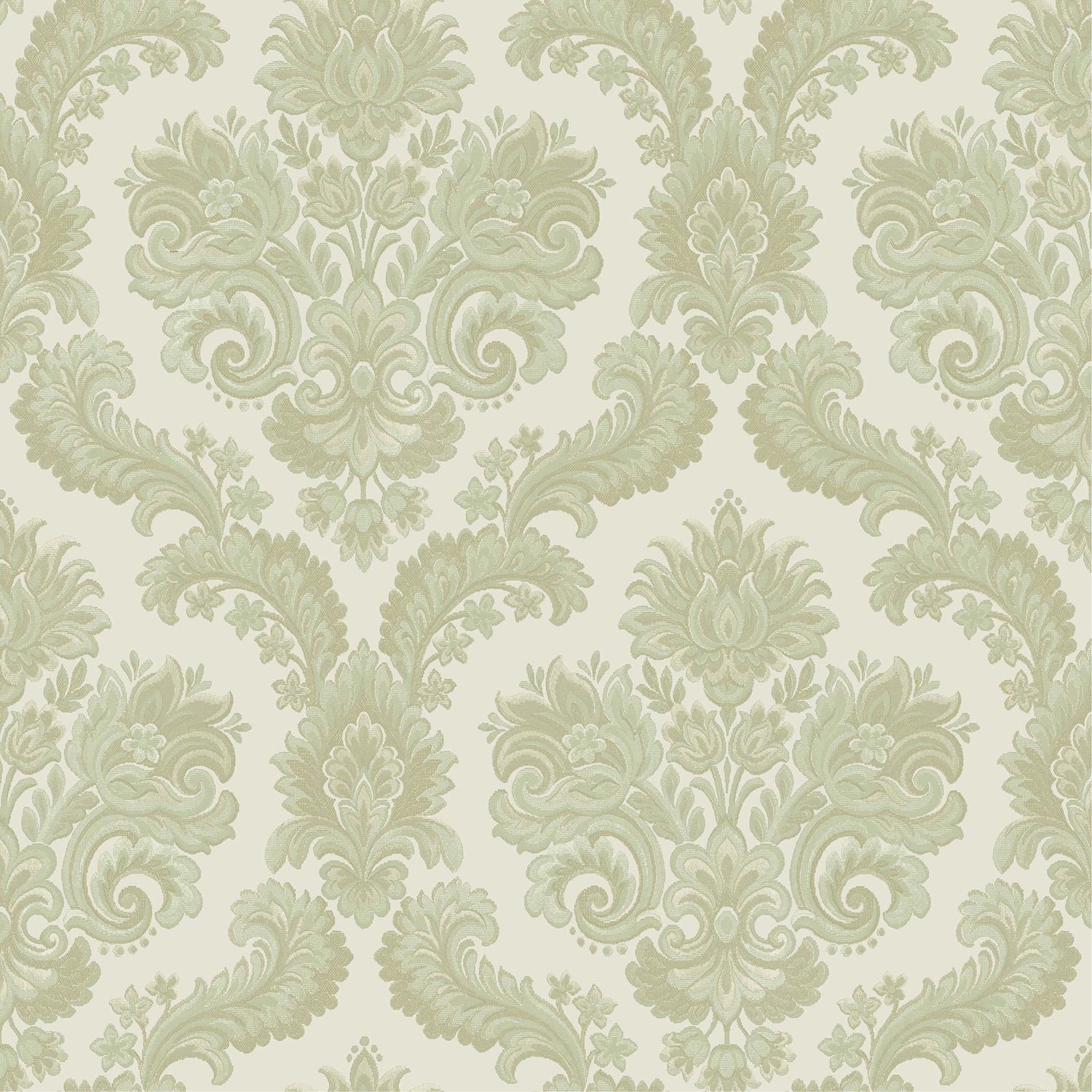 DAMASCO CAIRO wallpaper in green color - pattern number 28825 - by Galerie in the Italian Style collection