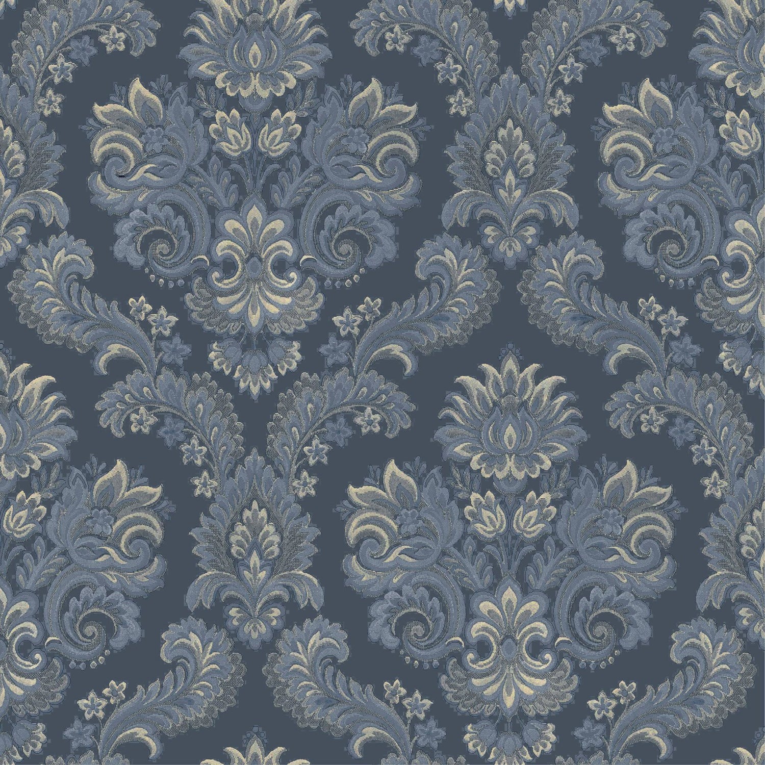 DAMASCO CAIRO wallpaper in blue color - pattern number 28829 - by Galerie in the Italian Style collection