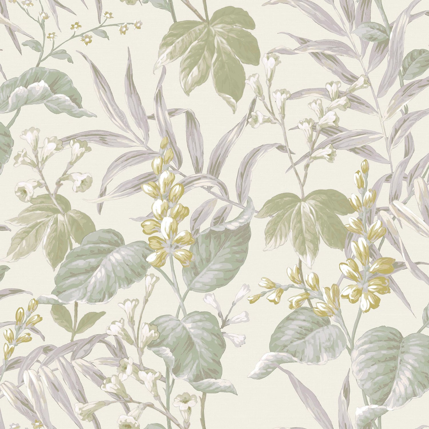 FIORE THEMA wallpaper in green color - pattern number 28855 - by Galerie in the Italian Style collection