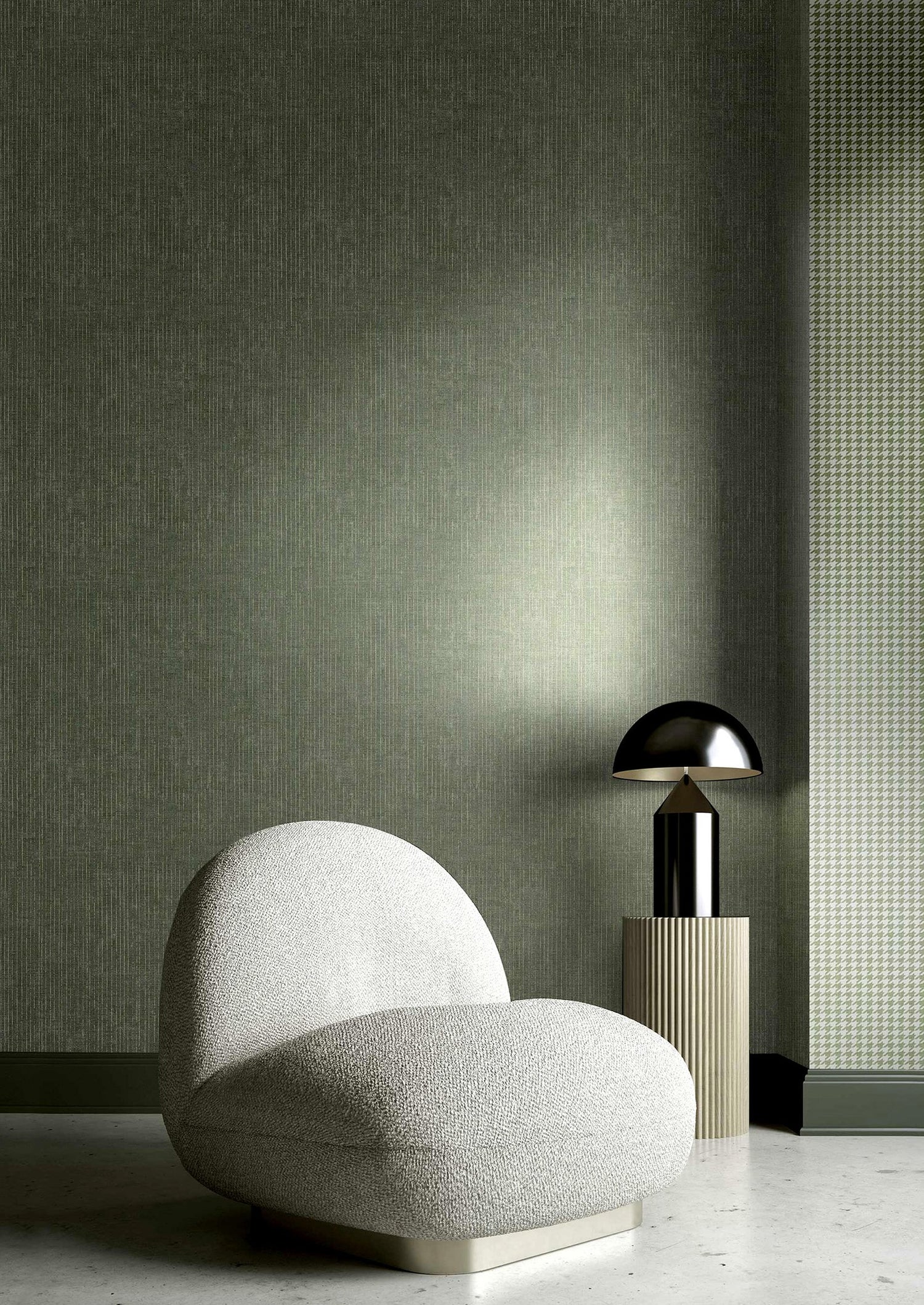 VERTICALE THEMA wallpaper in green color - pattern number 28897 - by Galerie in the Italian Style collection