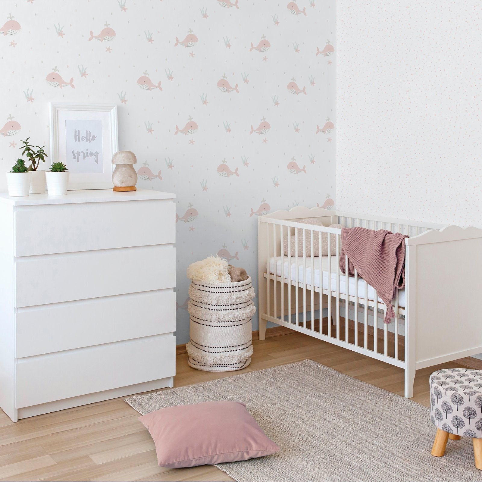 Splash Wallpaper in Pink color - pattern number 289-1 - by Galerie in the Bambino collection