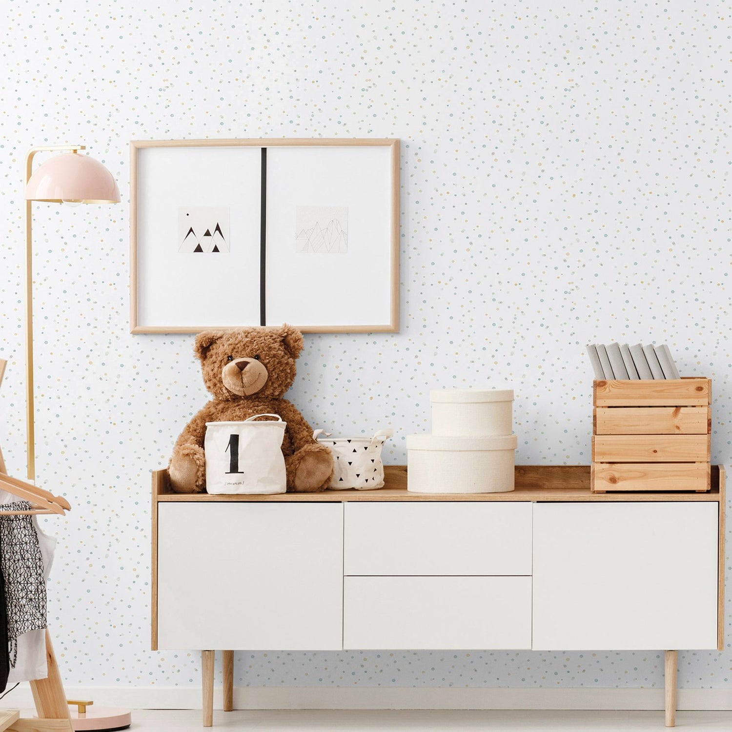 Splash Wallpaper in Blue color - pattern number 289-2 - by Galerie in the Bambino collection