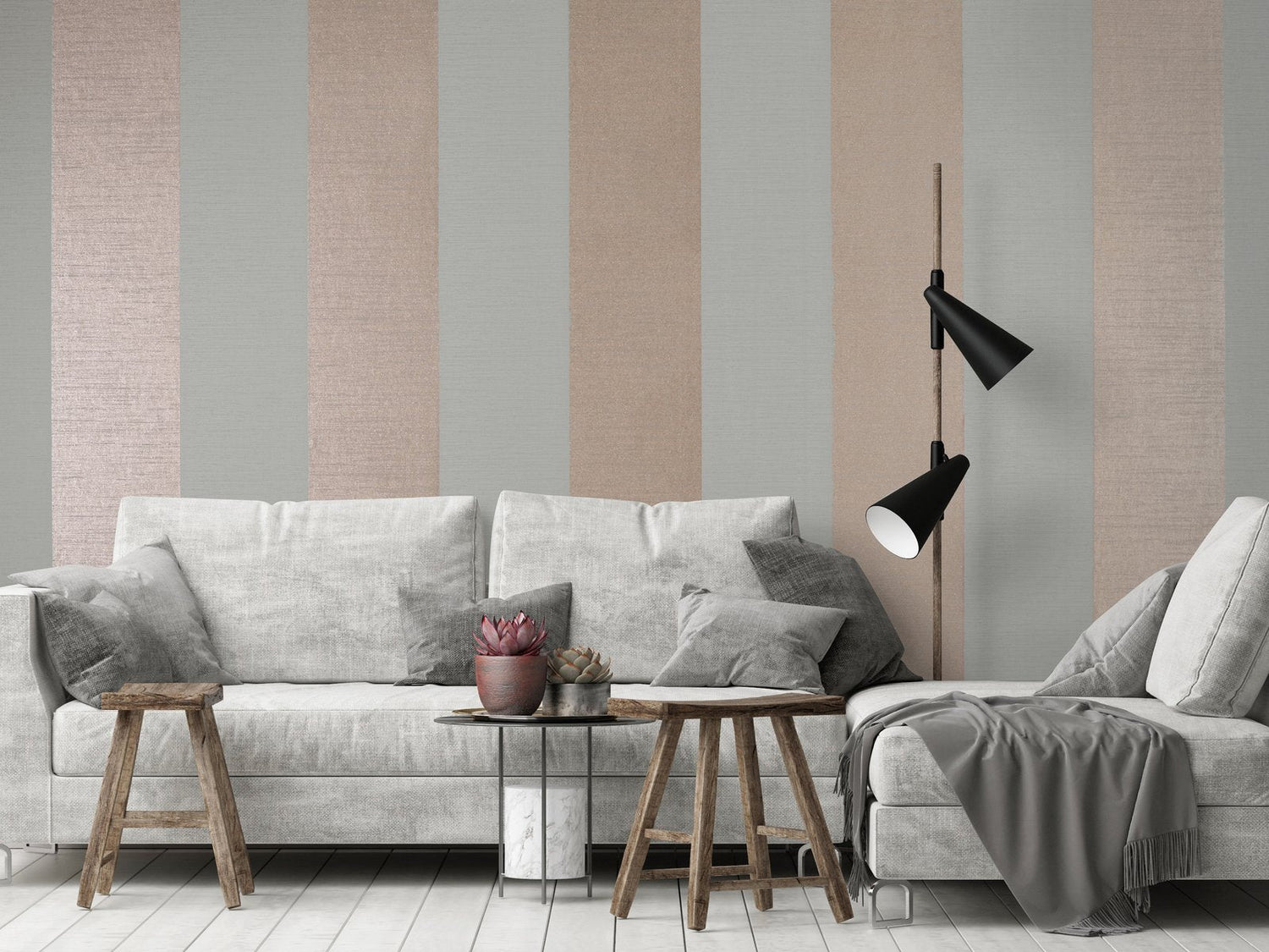 Simplicity Dusty Lilac wallpaper in pink color - pattern number GH30022-23 - by Galerie in the Slow Living collection