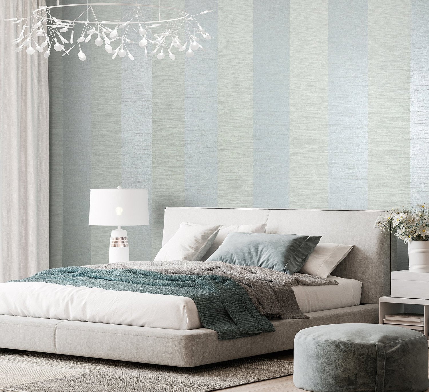 Simplicity Frost Mint wallpaper in green color - pattern number GH30024-23 - by Galerie in the Slow Living collection