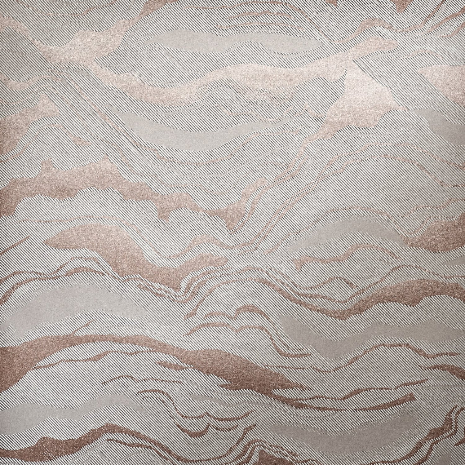 Reflection Dusty Lilac wallpaper in rose gold color - pattern number GH30025-23 - by Galerie in the Slow Living collection